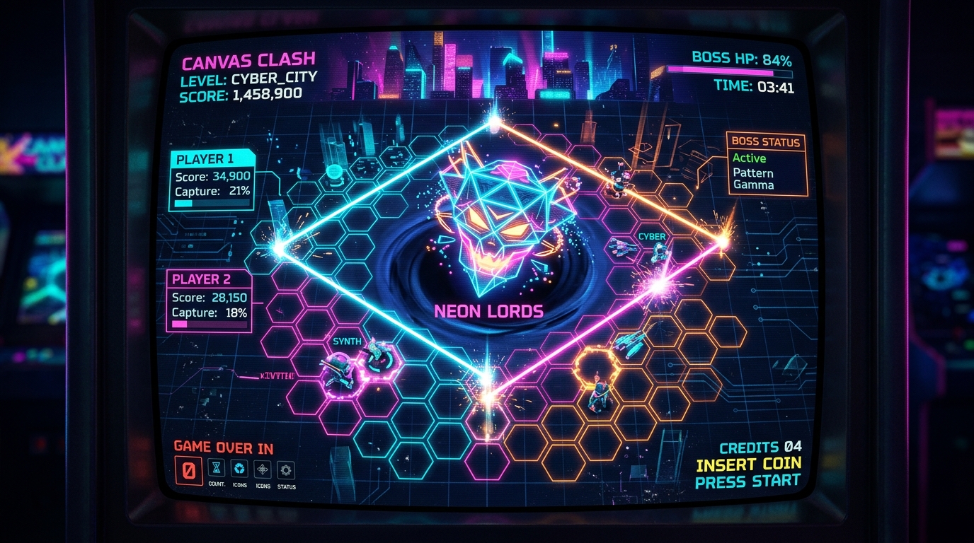 CanvasClash Area-Capture Arcade